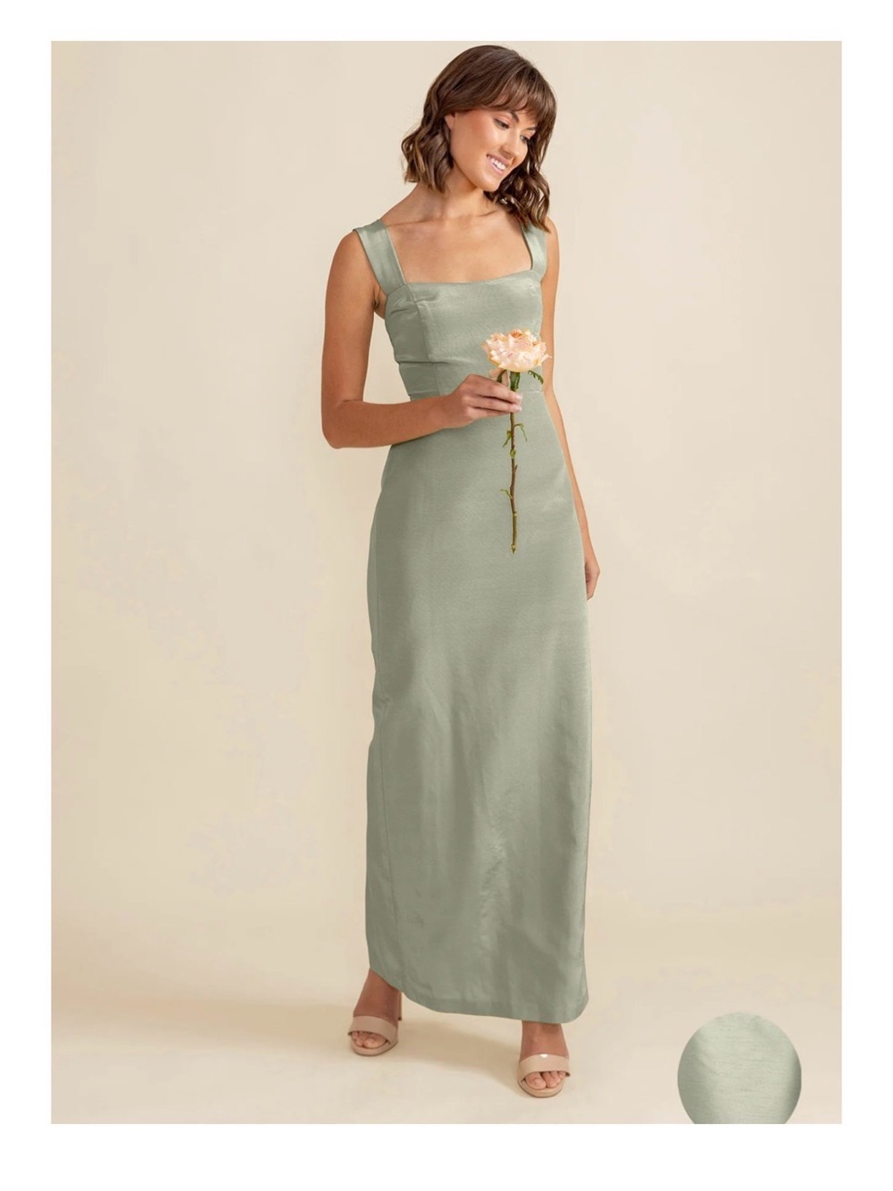 Lula Kate Beckett Sage Shantung